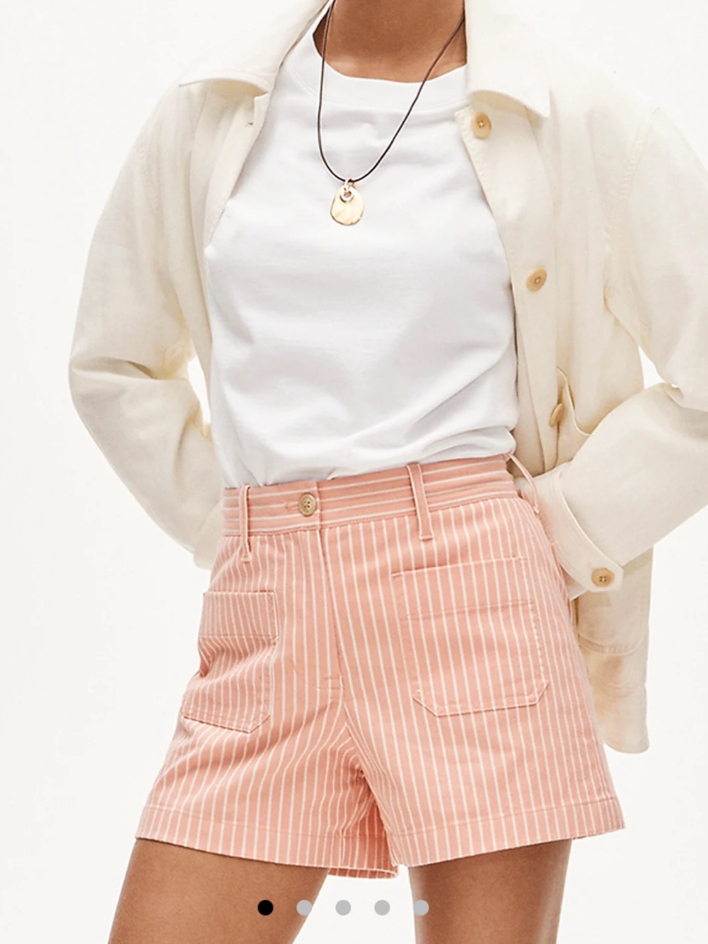 J. Crew Coral and White Striped Men’s Pants